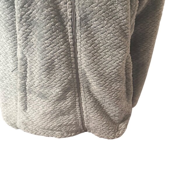 Free Country faux fur light blue zip jacket size L - Picture 5 of 7